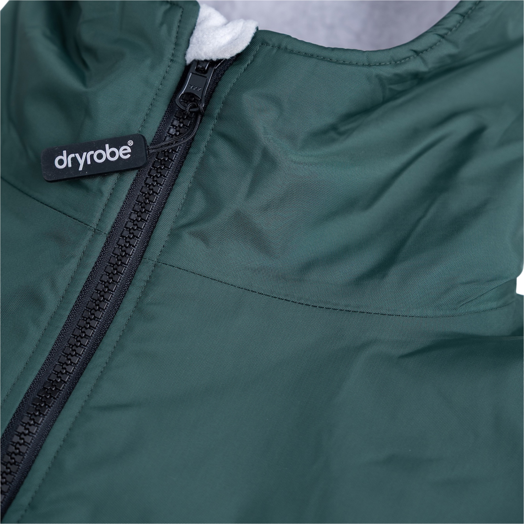 2026 Dryrobe Advance Long Sleeve Changing Robe DALSV3 - Dark Green / Nimbus Cloud